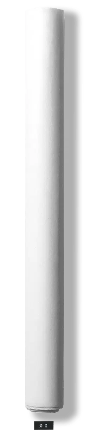 rouleau blanc - mini ombré